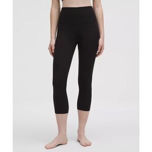 NWT Lululemon Align High-Rise Crop 21” Black Size 6 Nulu Yoga Leggings